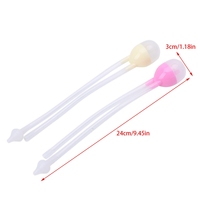 Pompe d'Aspiration Nasale en Silicone Coloré Anti-Reflux pour Bébés, Nettoyeur de Nez pour Nourrissons par Succion Buccale, Fournitures pour Bébés
