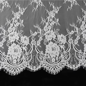 Tessuto di <span class=keywords><strong>pizzo</strong></span> Chantilly <span class=keywords><strong>francese</strong></span> con ricamo in Nylon bianco 75Cm <span class=keywords><strong>per</strong></span> tenda - Product Image 6