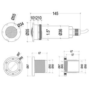 Remplacement pour Jandy WATERCOLORS JLU4C6W50 Multi Couleur Changeante RGBW 12W 50FT 100FT Nicheless Led Pool Lights - Product Image 5