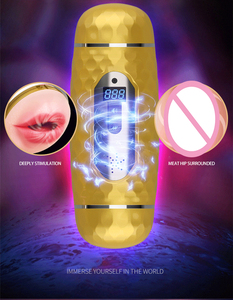 Copa de avión de cabina espacial automática para hombre, doble cabeza, Calefacción Automática, succión, pronunciación, vibración, masturbador Masculino - Product Image 5