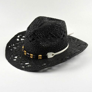Sombrero de Vaquero de Paja Rosa Estilo Western con Logotipo Personalizado en Oferta - Product Image 3