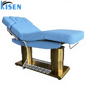 KISEN - Lit de beauté de luxe en promotion, 4 moteurs, lit de massage électrique pour salons de beauté, table de cosmétique, chaise, lit de spa facial - Product Image 1