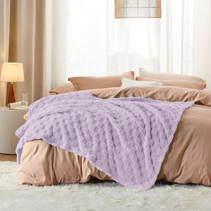 Jacquard Knitted Flannel Fleece Blanket, Custom 100% Polyester Soft Warm <strong>Throw</strong> <strong>for</strong> <strong>Bed</strong> Sofa Hotel Home - Product Image 6
