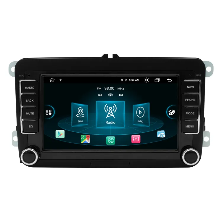 7 "Android araba radyo GPS VW Tiguan için otomatik Stereo navigasyon başkanı ünitesi Wifi için düğme ile vw araba radyo