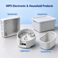 Granulés de HIPS vierges de haute qualité pour appareils électroménagers et boîtiers, service personnalisé pour l'exportation mondiale