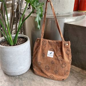 Fashion White <b>Corduroy</b> <b>Bag</b> with Closure Yellow Washable Pink Shoulder <b>Bag</b> <b>Corduroy</b> <b>Tote</b> <b>Bag</b> - Product Image 5