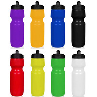 Bouteille de sport de cyclisme en plein air créative en matériau HDPE Débit d'eau potable direct pour l'utilisation du vélo Logo personnalisé Bouteille cadeau