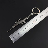 Mini-pistolet jouet en alliage, modèle de pendentif pour sac à dos ou porte-clés, accessoire de jeu