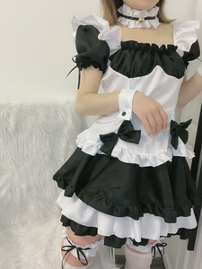 ชุดคอสเพลย์เจ้าหญิงโลลิต้าชุดสาวใช้สีขาวและดำ - Product Image 4