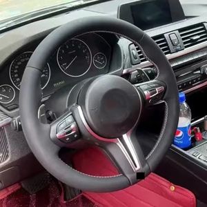 Volante de Cuero Personalizado para Automóvil <span class=keywords><strong>BMW</strong></span>, Todas las Series F10 F15 M3 M5 Serie 3 Serie 5 X7 - Product Image 2