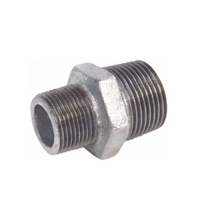 Mạ kẽm nam chủ đề kết nối đường ống phụ kiện đúc dễ uốn sắt phụ kiện Hex núm vú - Product Image 5