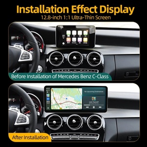 Reproductor Estéreo para Tablero con Pantalla Táctil Capacitiva Linux de 12.8 Pulgadas y 2400*900, GPS, Carplay, Pantalla Multimedia, Radio para Mercedes Benz - Product Image 1