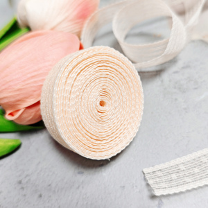HH4K GK12F017-14-01 High Elasticity Spandex/Nylon <b>Webbing</b> for Garment Shoes Anti-Slip Elastic Band Tape 14mm Striped Free Sample - Product Image 2
