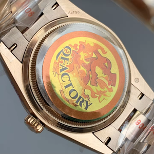 Montre automatique de luxe QF Factory, cadran marron 36 mm, cristal bleu résistant aux rayures, affichage de la date et du jour, montre mécanique pour homme - Product Image 4