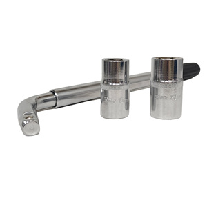 Llave de tuercas retráctil extensible tipo L de 17/19/21/23 mm para reparación de neumáticos de automóviles, con logotipo personalizado - Product Image 6
