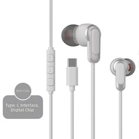 Écouteurs avec son parfait et basses puissantes, microphone et contrôle du volume, CY-C02 Type-C, étanches IPX-4, adaptés pour les esports en direct