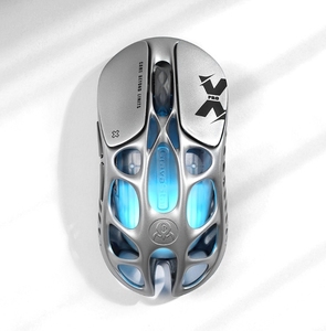 Souris de jeu sans fil Gravastar Mercury <span class=keywords><strong>X</strong></span> & <span class=keywords><strong>X</strong></span> Pro PAW <span class=keywords><strong>3950</strong></span> Galaxy Noir et Argent avec récepteur 1k ou 8khz - Product Image 1