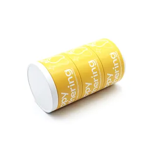 Cmyk Impressão Rodada 3 Camadas Empilhável Chá Tin Container Metal Coffee Bean Tin Can Embalagem