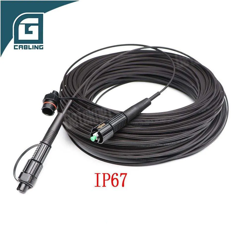 Gcabling 10M açık fiber optik patchcord SX çekirdekli fiber optik yama kablosu SC APC UPC IP67 Fibra Optica su geçirmez yama kordon