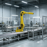 Bras robotisé de palettisation automatique, robot industriel de palettisation pour l'emballage de boîtes, sacs, cartons et la manutention de matériaux
