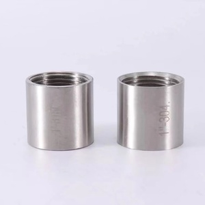 Hàng Có Sẵn Phụ Kiện Đường Ống Có Ren Đầy Đủ 1/2 Inch BSPT Bề Mặt Đánh Bóng SS304 SS316 Ổ Cắm Hai Dải - Product Image 4