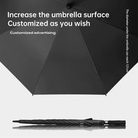 Parapluie de golf semi-automatique 8K personnalisé avec logo imprimé, résistant au vent