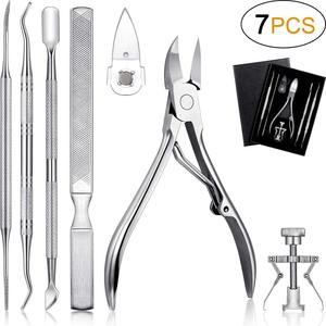 <span class=keywords><strong>Kit</strong></span> de 7 pièces pour ongles incarnés en acier inoxydable – Outils de correction de pédicure, éliminateur d'ongles incarnés, lime à ongles, outils de levage d'ongles - Product Image 3