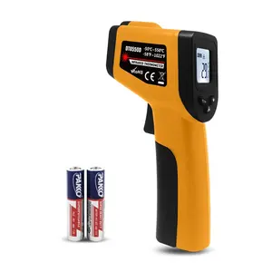 Non Contact Industrial IR Digital Infrared 500C Temperature Temp Measuring Infrared Laser Thermometer Gun For Pizza Industry