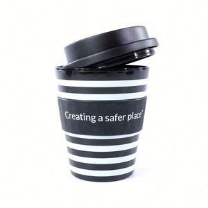 Promotional <b>Gift</b> Eco Friendly Cheap Reusable Milk PP Plastic Customized Personalized logo Coffee Cup with Lid - Product Image 4