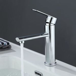 Robinet de lavabo moderne en acier inoxydable 304 de haute qualité, finition chromée, à montage sur comptoir, avec poignée unique et valve en céramique pour salle de bain et chambre à coucher - Product Image 6