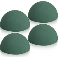 Mousse Florale Sèche Verte Hémisphérique en Bloc Sphérique pour Arrangement de Fleurs Artificielles, Plantes et Bouquets, Décoration Maison