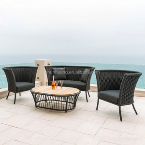 Juego de sofá de jardín combinacional, sofá de esquina para exteriores <span class=keywords><strong>con</strong></span> cuerda, muebles impermeables, balcón, sofá de ocio <span class=keywords><strong>con</strong></span> mesa de centro - Product Image 1