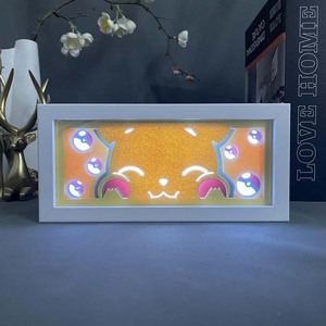 171 Nuevos Diseños de Lámparas de Papel Tallado en 3D de <span class=keywords><strong>Pikachu</strong></span> de Pokémon, Caja de Luz LED de Anime, Serie de Manualidades para Cosplay al Aire Libre - Product Image 1