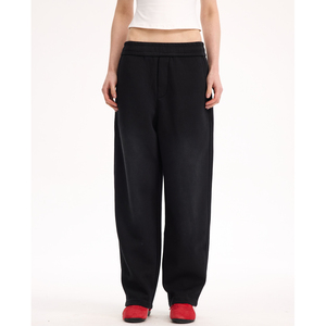 Maßgefertigte Unisex Vintage Sonnenverwaschene Schwergewichtige Übergroße Jogginghose Herren Distressed Gerade Weites Bein Acid Wash Baggy <span class=keywords><strong>Sweatpants</strong></span> - Product Image 4