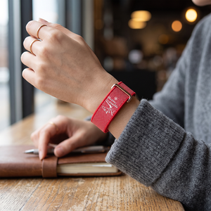 Bracelet de montre en nylon tressé avec motif d'horloge imprimé UV personnalisé, bracelet en tissu léger tissé pour Google Fitbit Air - Product Image 4
