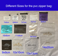 Sac à fermeture éclair en PVC givré personnalisé 30x6cm pour cosmétiques, montres, brosses, emballage, pochette avec logo