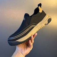 Nouvelles Chaussures d'été pour Hommes à Semelle Épaisse Antidérapante et Résistante à l'Usure, Tige en Tissu Imperméable, Baskets Confortables ; Élégantes, Décontractées et Idéales pour les Loisirs