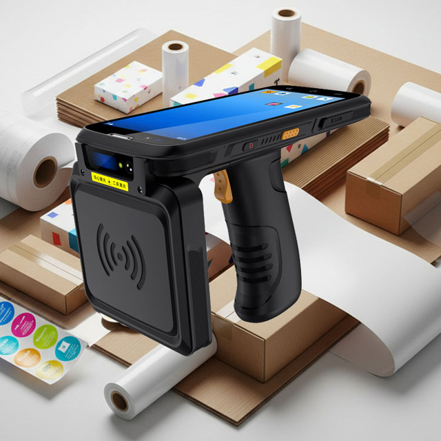 Rugged Handheld Mobile Computer Android Rfid Reader Writer PDA with 4G LTE Wi-Fi NFC Warehouse Retail Inventory Management