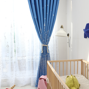 Prezzo all'ingrosso moderna sicurezza insonorizzata tende blu per la camera da letto del bambino 2.8m - Product Image 6