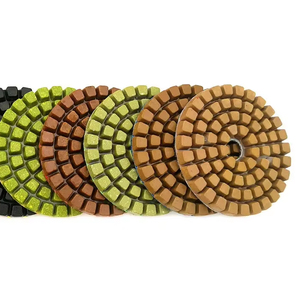 مجموعة من 4 "صقل غرانيت ماسي رطب مع داعم للحجر الرخامي وأدوات قرص كاشط - Product Image 1