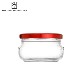Wholesale 150ml 5oz Wide Mouth Round Transparent Glass Container Bird's Nest Caviar Honey Glass Jar with Lid