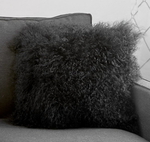 Coussin de siège en fourrure de mouton mongole véritable de haute qualité oreiller en fourrure d'agneau tibétain de luxe conception de château carré pour une utilisation hospitalière à domicile - Product Image 4