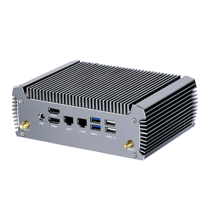 Factory Cheap Mini PC AMD R-yzen 7 4800U R5 <strong>4500U</strong> Gaming PC Fanless Computer Windows11 2 LAN Firewall Router 2*HDMI2.0 WiFi6 - Product Image 1