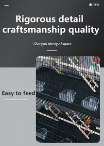 Ingrosso materiale inossidabile di grandi dimensioni gabbia per uccelli grande gabbia pappagallo H0Qau acrilico gabbia per uccelli - Product Image 5