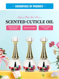 Huile pour cuticules d'ongles à fleurs sèches biologiques avec logo personnalisé 10ml huile pour cuticules nourrissante et protectrice de la peau pour le soin des doigts et des orteils - Product Image 6