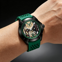 AOCASDIY Montres pour hommes Spider Hip-pop, multifonctionnelles, de luxe, sportives, étanches, lumineuses, tendance