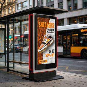 Sinmar - Tótem LCD para Exteriores de 65 Pulgadas, Impermeable, Pantalla <span class=keywords><strong>Digital</strong></span> para Publicidad y Señalización <span class=keywords><strong>en</strong></span> <span class=keywords><strong>la</strong></span> Calle, con Luces LED - Product Image 5