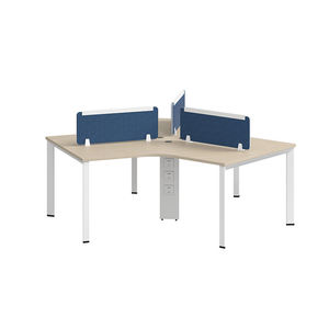 Escritorio de Estación de Trabajo, Muebles de Oficina Modulares, Estación de Trabajo de Oficina de 4 Plazas, Mesa de Oficina con División en Cubículos, Escritorio de Estación de Trabajo - Product Image 4