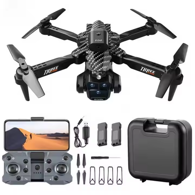 K10 Max Drone with Three 4K HD Camera Four Way Obstacle Avoidance Optical Flow Positioning RC Helicopter Dron Toys Children Gift