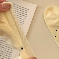 Chaussettes invisibles personnalisées pour femmes, à pois, en coton, tricotées, pour l'été, avec revers, décontractées, style bateau, vente en gros